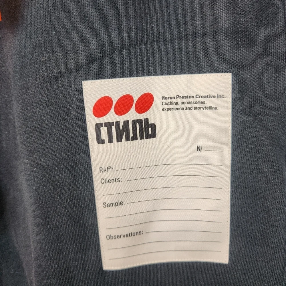 Heron Preston stick label sweatpants off black size S BNWT